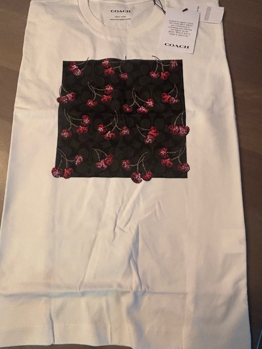 Women’s Coach vintage cherry shirt